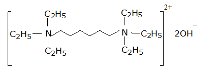 Hexamethylene bis(triethylammonium hydroxide) 133232-10-7