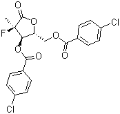 (2R)-2-脱氧-2-氟-2-甲基-D-赤式戊糖酸 GAMAMA-内酯 3,5-双(4-氯苯甲酸)酯