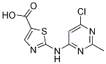 5-Thiazolecarboxylic acid, 2-[(6-chloro-2-methyl-4-pyrimidinyl)amino]- 1251716-89-8