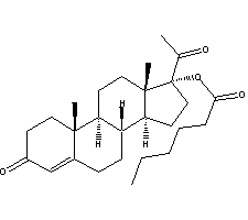 17α-hydroxyprogesterone caproate 630-56-8
