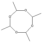 2,4,6,8-tetramethyl-1,3,5,7-tetraoxacyclooctane 108-62-3