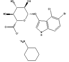 5-Bromo-4-chloro-3-indolyl-beta-D-glucuronide cyclohexylammonium salt 114162-64-0