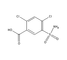 2,4-二氯-5-磺酰胺基苯甲酸 2736-23-4