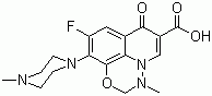 9-Fluoro-2,3-dihydro-3-methyl-10-(4-methyl-piperazino)-7-oxo-7H-pyrido[1,2,3-ij][1,2,4]benzoxadiazine-6-carboxylic acid 115550-35-1