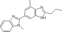 2-n-propyl-4-methyl-6-(1-methyl benzimidazole-2-yl)benzimidazole 152628-02-9