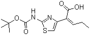 (Z)-2-(2-t-Butoxycarbonylaminothiazol-4-yl)-2-pentenoic acid 86978-24-7
