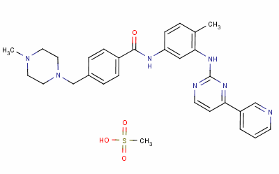 4-[(4-Methyl-1-piperazinyl)methyl]-N-[4-methyl-3-[[4-(3-pyridinyl)-2-pyrimidinyl]amino]phenyl]-benzamide monomethanesulfonate 220127-57-1