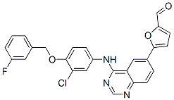 5-[4-[[3-氯-4-[(3-氟苯基)甲氧基]苯基]氨基]-6-喹唑啉]-2-呋喃甲醛
