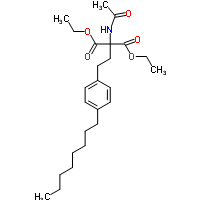 2-乙酰氨基-2-(2-(4-辛基苯基)乙基)丙二酸二乙酯 162358-08-9