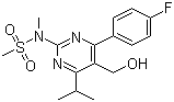 N-(4-(4-fluorophenyl)-5-(hydroxymethyl)-6-isopropylpyrimidin-2-yl)-N-methylmethanesulfonamide 147118-36-3