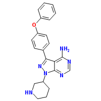 (R)-3-(4-苯氧基苯基)-1-(哌啶-3-基)-1H-吡唑并[3,4-D]嘧啶-4-胺 1022150-12-4
