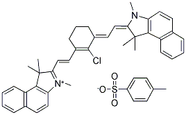 1H-Benz[E]Indolium, 2-[2-[2-Chloro-3-[(1,3-Dihydro-1,1,3-Trimethyl-2H-Benz[E]Indol-2-Ylidene)Ethylidene]-1-Cyclohexen-1-Yl]Ethenyl]-1,1,3-Trimethyl-, Salt With 4-Methylbenzenesulfonic Acid (1:1) 134127-48-3