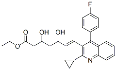Ethyl (E)-3,5-dihydroxy-7-[2-cyclopropyl-4-(4-fluorophenyl)-3-quinolinyl]-hept-6-enoate 172336-32-2