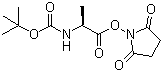 BOC-L-丙氨酸琥珀酰亚胺酯 3392-05-0