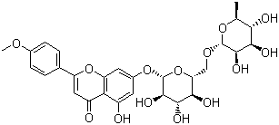 480-36-4 7-[[6-O-(6-deoxy-alpha-L-mannopyranosyl)-beta-D-glucopyranosyl]oxy]-5-hydroxy-4'-methoxyflavone