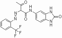 N-(2,3-dihydro-2-oxo-1H-benzimidazol-5-yl)-3-oxo-2-[(2-trifluoromethyl)phenyl]azo]-Butanamide 68134-22-5