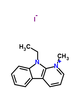 59715-32-1 9-ethyl-1-methyl-9H-pyrido[2,3-b]indol-1-ium iodide