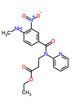 Ethyl 3-(4-(methylamino)-3-nitro-N-(pyridin-2-yl)benzamido)propanoate 429659-01-8