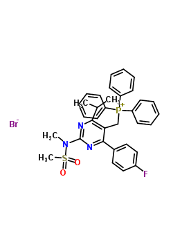 Phosphonium,[[4-(4-fluorophenyl)-6-(1-methylethyl)-2-[methyl(methylsulfonyl)amino]-5-pyrimidinyl]me 885477-83-8