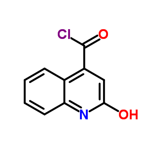 2-Hydroxyquinoline-4-formylchloride 57659-08-2