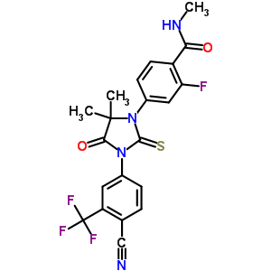 4-[3-[4-氰基-3-(三氟甲基)苯基]-5,5-二甲基-4-氧代-2-硫酮-1-咪唑烷基]-2-氟-N-甲基苯甲酰胺 915087-33-1
