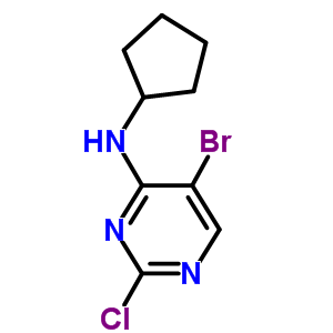 5-bromo-2-chloro-N-cyclopentyl-pyrimidin-4-amine 733039-20-8