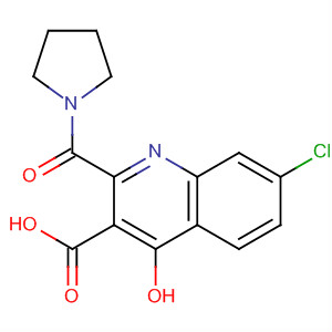 179543-91-0 3-Quinolinecarboxylic acid,7-chloro-4-hydroxy-2-(1-pyrrolidinylcarbonyl)-