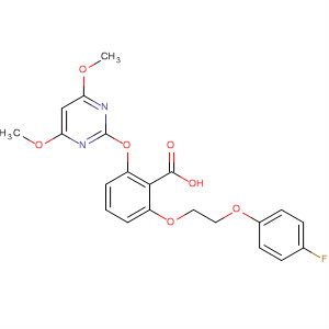 181263-28-5 Benzoic acid,2-[(4,6-dimethoxy-2-pyrimidinyl)oxy]-6-[2-(4-fluorophenoxy)ethoxy]-