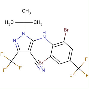 182922-85-6 1H-Pyrazole-4-carbonitrile,5-[[2,6-dibromo-4-(trifluoromethyl)phenyl]amino]-1-(1,1-dimethylethyl)-3-(trifluoromethyl)-