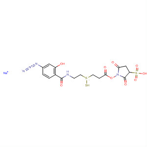 144650-95-3 3-Pyrrolidinesulfonic acid,1-[3-[[2-[(4-azido-2-hydroxybenzoyl)amino]ethyl]dithio]-1-oxopropoxy]-2,5-dioxo-, monosodium salt