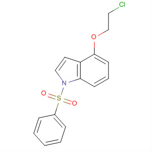 146073-23-6 1H-Indole, 4-(2-chloroethoxy)-1-(phenylsulfonyl)-