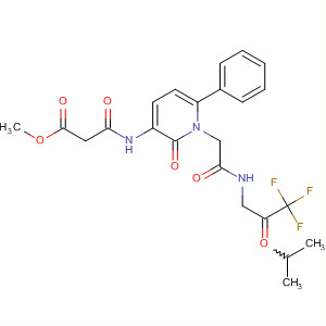 147268-51-7 Propanoic acid,3-[[1,2-dihydro-2-oxo-1-[2-oxo-2-[[3,3,3-trifluoro-1-(1-methylethyl)-2-oxopropyl]amino]ethyl]-6-phenyl-3-pyridinyl]amino]-3-oxo-, methyl ester