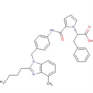148550-04-3 1H-Pyrrole-1-acetic acid,2-[[[4-[[2-butyl-4-methyl-1H-benzimidazol-1-yl]methyl]phenyl]amino]carbonyl]-a-(phenylmethyl)-, (S)-