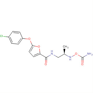 149610-08-2 2-Furancarboxamide,N-[2-[(aminocarbonyl)hydroxyamino]propyl]-5-(4-chlorophenoxy)-, (R)-