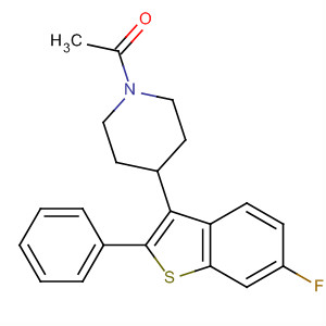 140232-67-3 Piperidine, 1-acetyl-4-(6-fluoro-2-phenylbenzo[b]thien-3-yl)-