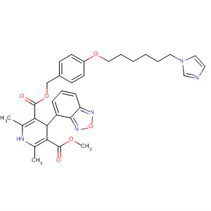 106074-64-0 3,5-Pyridinedicarboxylic acid,4-(2,1,3-benzoxadiazol-4-yl)-1,4-dihydro-2,6-dimethyl-,[4-[[6-(1H-imidazol-1-yl)hexyl]oxy]phenyl]methyl methyl ester