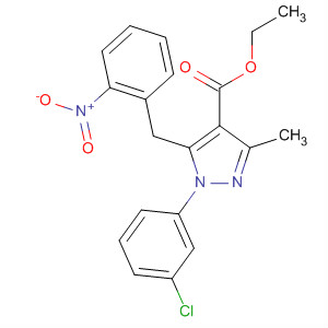 106148-16-7 1H-Pyrazole-4-carboxylic acid,1-(3-chlorophenyl)-3-methyl-5-[(2-nitrophenyl)methyl]-, ethyl ester
