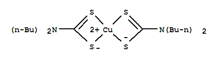 Copper,bis(N,N-dibutylcarbamodithioato-kS,kS')-, (SP-4-1)- 13927-71-4