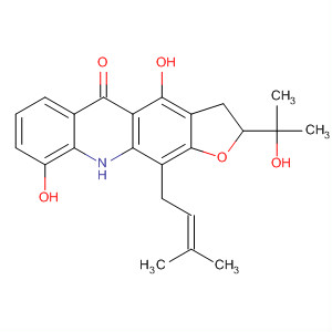 263007-69-8 Furo[3,2-b]acridin-5(2H)-one,3,10-dihydro-4,9-dihydroxy-2-(1-hydroxy-1-methylethyl)-11-(3-methyl-2-butenyl)-