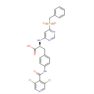 263274-78-8 L-Phenylalanine,4-[[(3,5-dichloro-4-pyridinyl)carbonyl]amino]-N-[6-[(phenylmethyl)sulfonyl]-4-pyrimidinyl]-