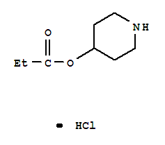 Propanoic acid,4-piperidinyl ester, hydrochloride (1:1) 219859-83-3