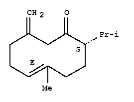 25645-19-6 5-Cyclodecen-1-one,5-methyl-9-methylene-2-(1-methylethyl)-, (2S,5E)-