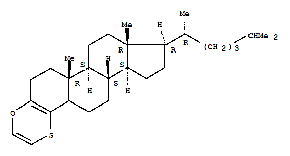 25759-02-8 Cholest-3-eno[3,4-b][1,4]oxathiin(8CI,9CI)