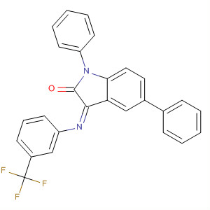 445455-37-8 2H-Indol-2-one,1,3-dihydro-1,5-diphenyl-3-[[3-(trifluoromethyl)phenyl]imino]-, (3Z)-