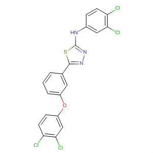 514804-61-6 1,3,4-Thiadiazol-2-amine,5-[3-(3,4-dichlorophenoxy)phenyl]-N-(3,4-dichlorophenyl)-