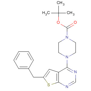 502643-39-2 1-Piperazinecarboxylic acid,4-[6-(phenylmethyl)thieno[2,3-d]pyrimidin-4-yl]-, 1,1-dimethylethyl ester