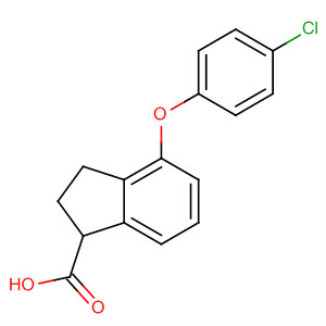 62803-68-3 1H-Indene-1-carboxylic acid, 4-(4-chlorophenoxy)-2,3-dihydro-