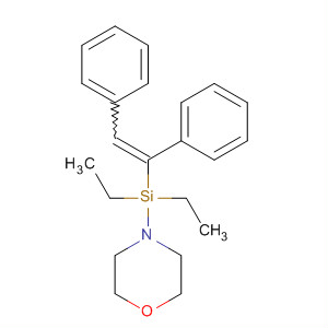 62593-98-0 Morpholine, 4-[(1,2-diphenylethenyl)diethylsilyl]-