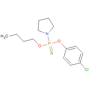 62685-16-9 Phosphonothioic acid, 1-pyrrolidinyl-, O-butyl S-(4-chlorophenyl) ester