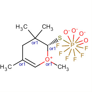 62713-72-8 2H-Thiopyranium, tetrahydro-1,3,3,5-tetramethyl-, cis-,hexafluorophosphate(1-)